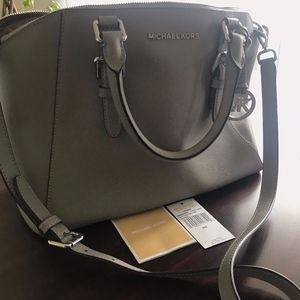 Michael Kors Ciara Large Top Zip Saffiano Leather